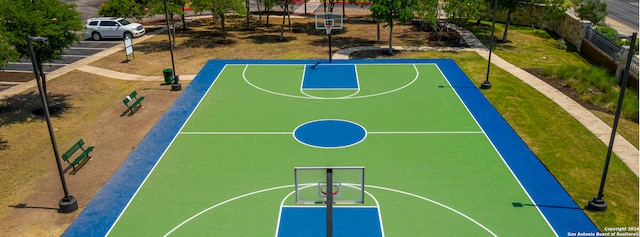 view of basketball court