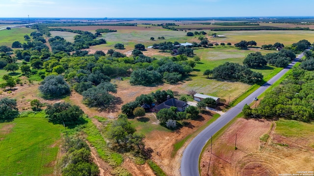 bird's eye view featuring a rural view