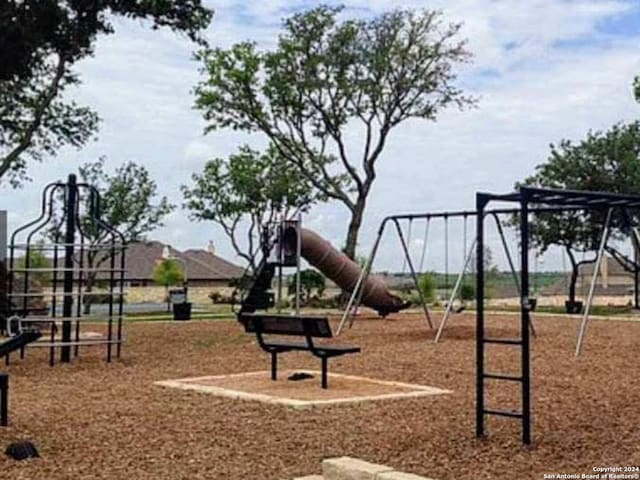 view of community jungle gym