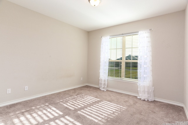 view of carpeted empty room