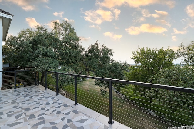 view of balcony