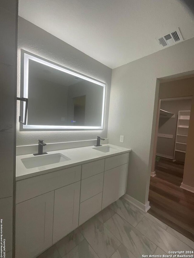 bathroom with vanity