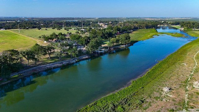 735 Hot Shot Ln, Mcqueeney, TX 78123 - aerial view with a water view