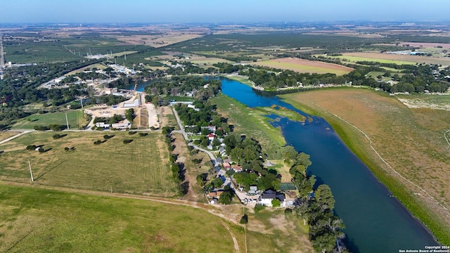 735 Hot Shot Ln, Mcqueeney, TX 78123 - aerial view with a rural view and a water view