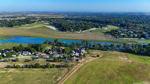 735 Hot Shot Ln, Mcqueeney, TX 78123 - bird's eye view with a water view