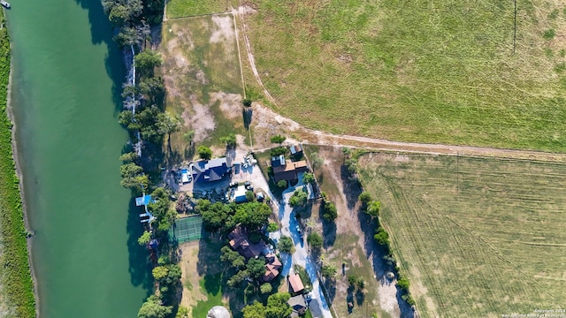 735 Hot Shot Ln, Mcqueeney, TX 78123 - bird's eye view with a water view