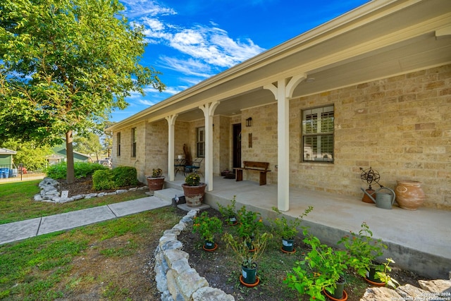 735 Hot Shot Ln, Mcqueeney, TX 78123 - entrance to property with covered porch