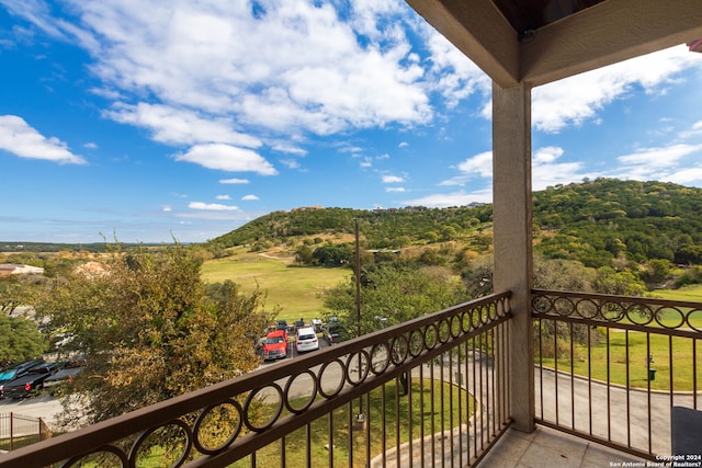 view of balcony