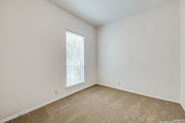 spare room with light colored carpet and a wealth of natural light