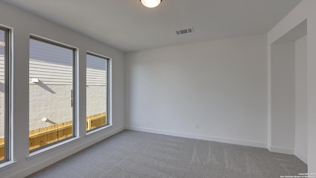 empty room with carpet floors