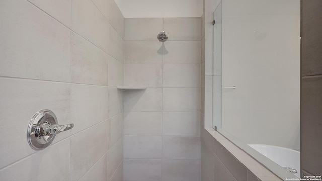 bathroom with walk in shower