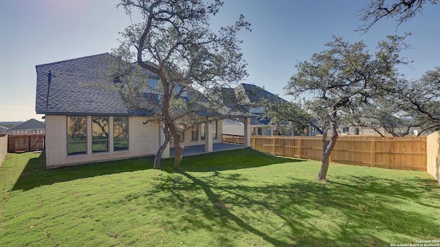 view of yard with a patio