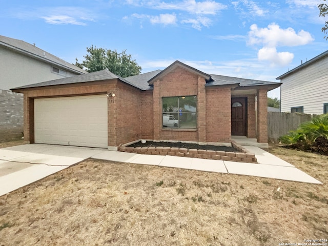 ranch-style house with a garage