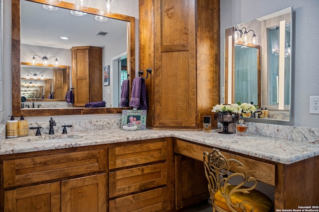 bathroom with vanity