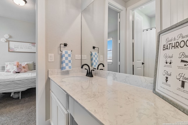 bathroom with vanity