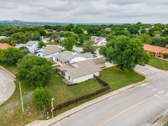 aerial view featuring a residential view