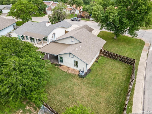 aerial view featuring a residential view