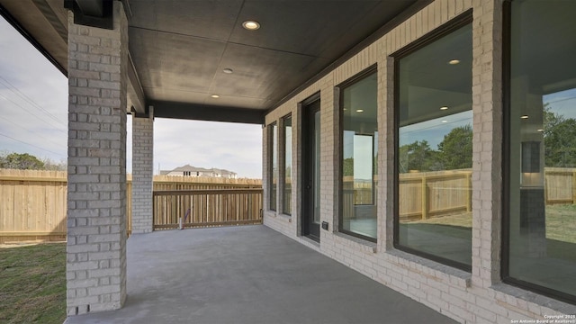 14213 Ravens Cv, San Antonio, TX 78254 - view of patio / terrace with fence