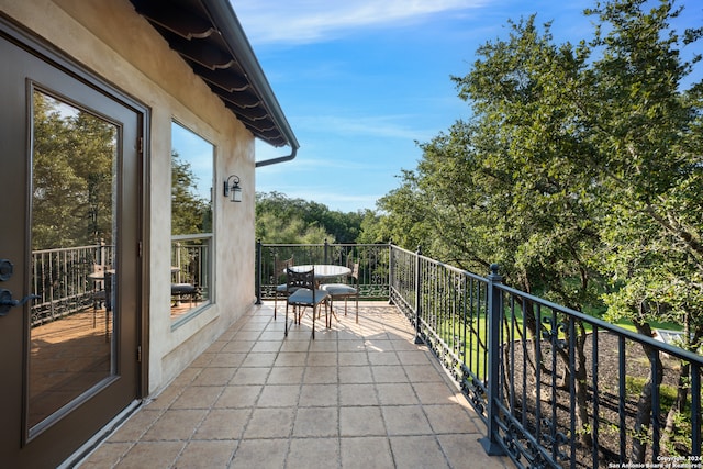 view of balcony