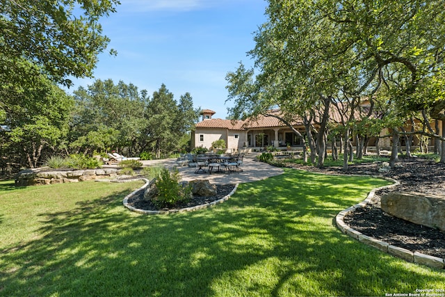 view of yard with a patio