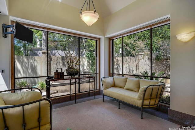 view of sunroom