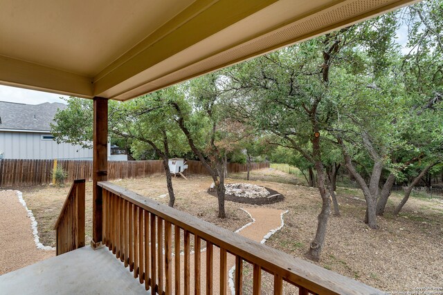 exterior space with a storage shed