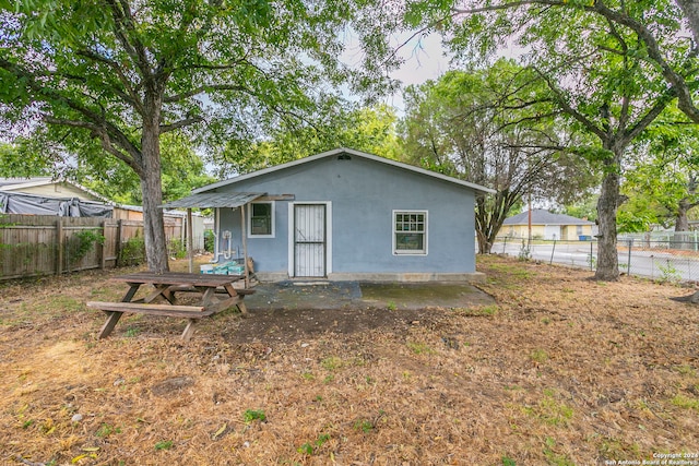 view of back of property