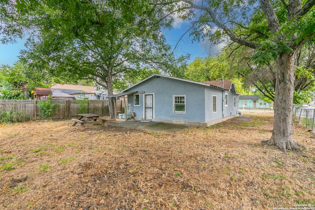 view of back of property