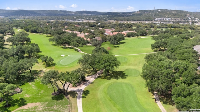 bird's eye view featuring a mountain view