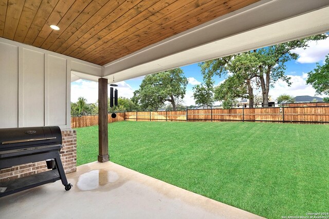 view of jungle gym featuring a lawn and a gazebo