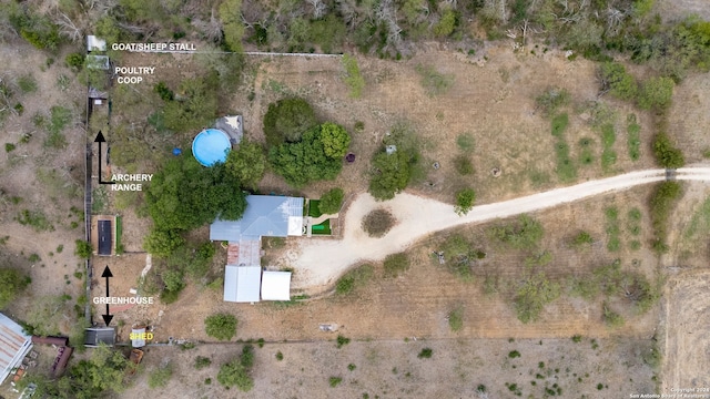 birds eye view of property