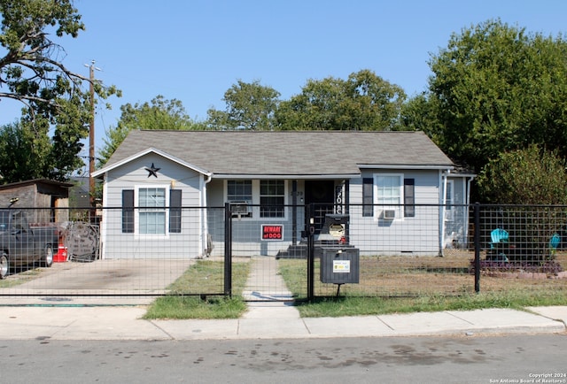 view of bungalow