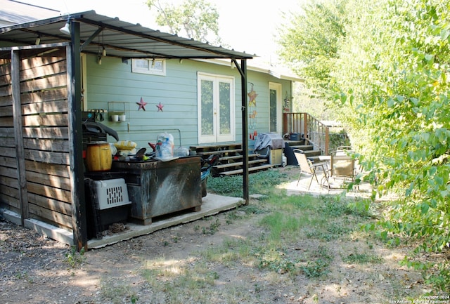 view of rear view of property