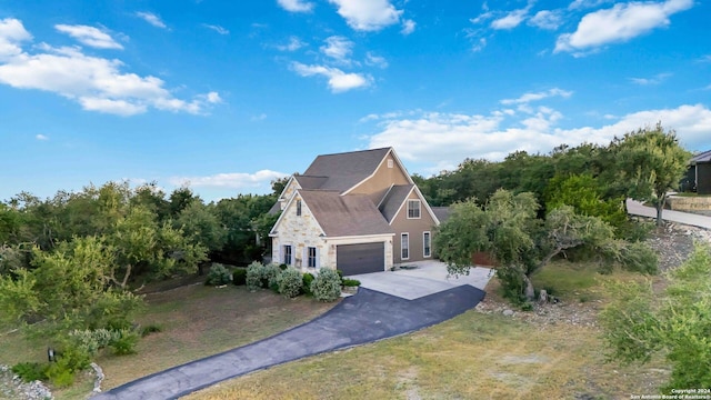 view of property exterior featuring a garage