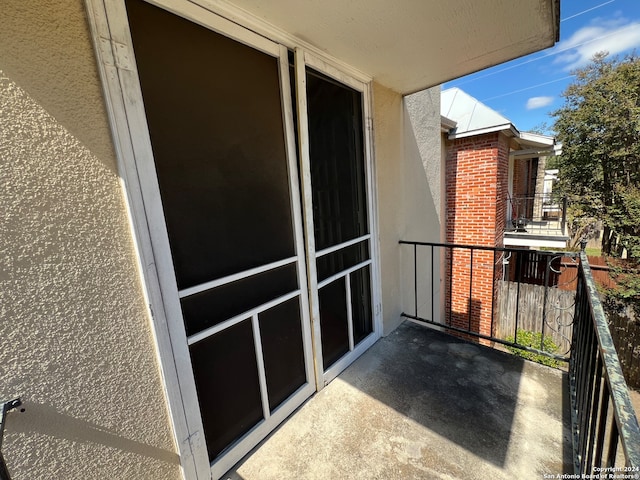 view of balcony