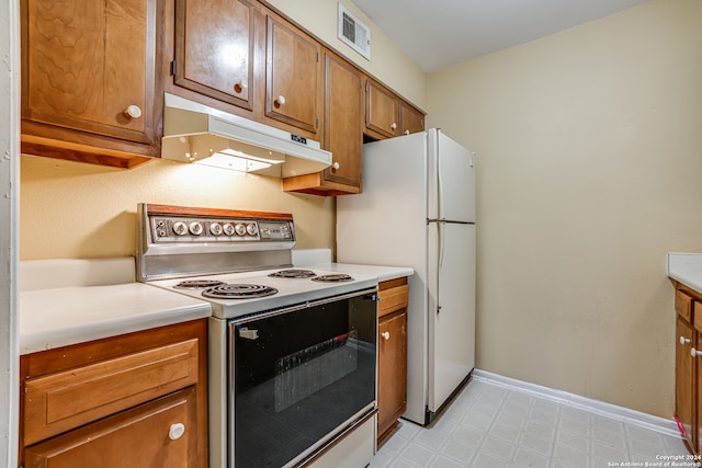 kitchen featuring white appliances