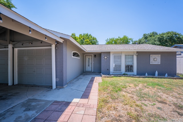 ranch-style house with a garage