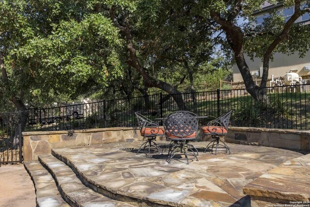 view of patio featuring area for grilling and an outdoor kitchen