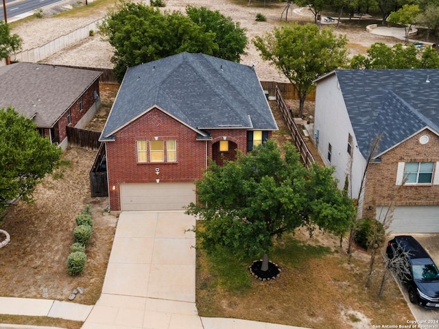 birds eye view of property