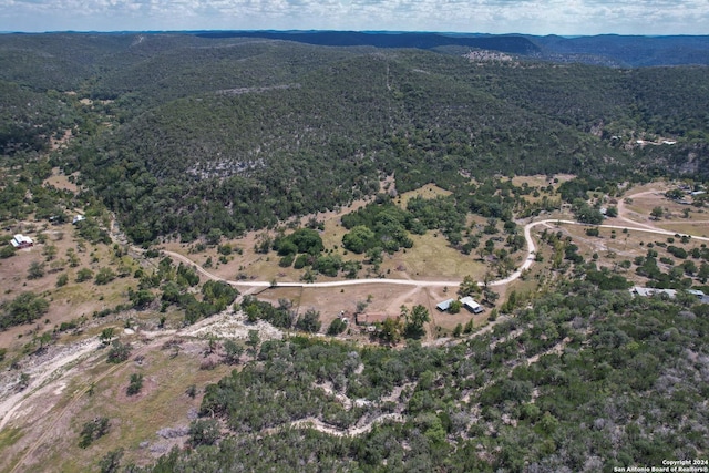 drone / aerial view with a mountain view