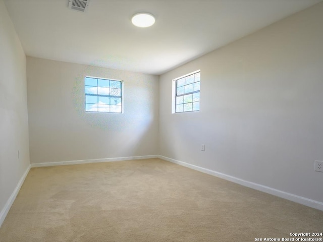 view of carpeted empty room