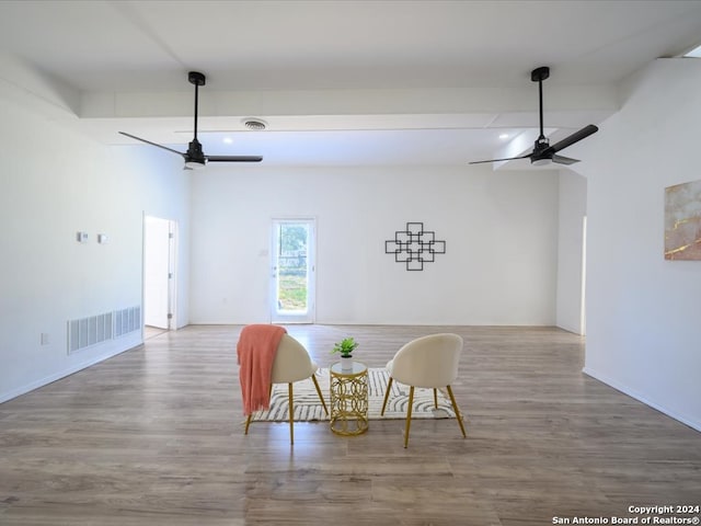 unfurnished dining area with hardwood / wood-style flooring