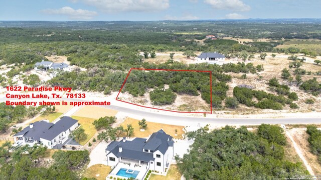 1622 Paradise Pkwy, Canyon Lake TX, 78133 land for sale