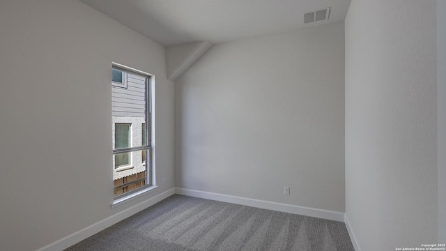 view of carpeted empty room