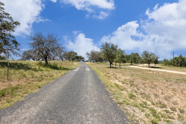 view of street featuring a rural view