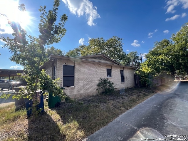 view of side of property