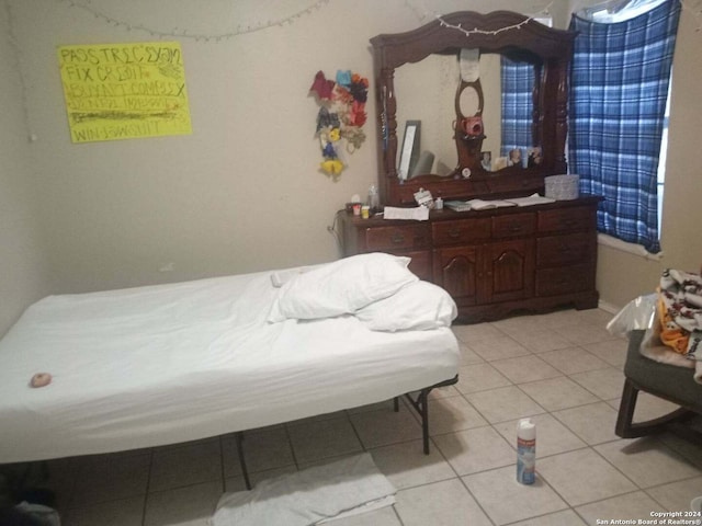 view of tiled bedroom