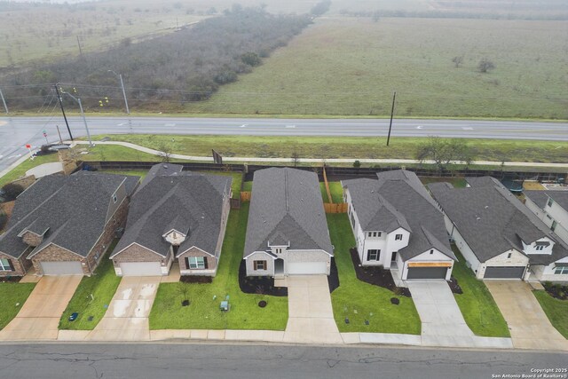 bird's eye view featuring a residential view