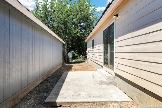 exterior space with a patio