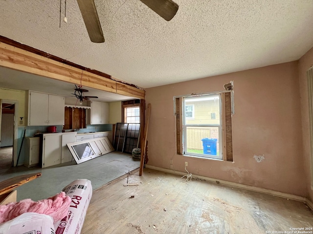 bedroom with a textured ceiling